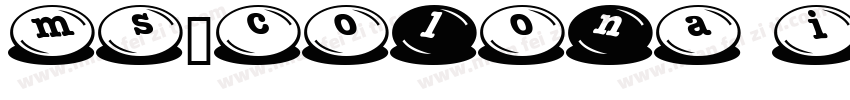 MS-Colona Italic字体转换